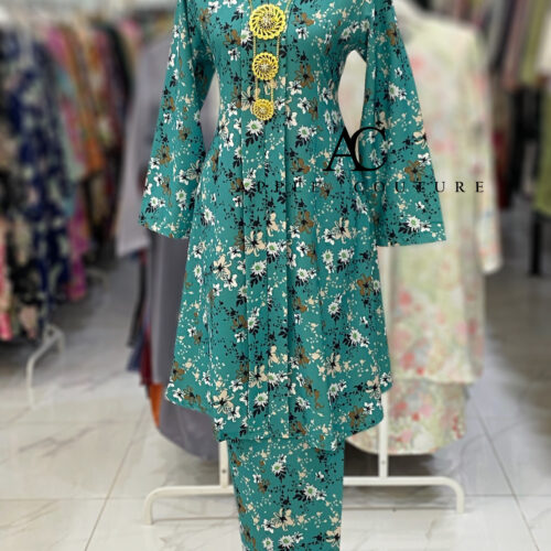 KEBAYA LABUH DANG ANUM KOREAN CREPE TURQUOISE