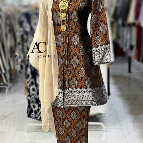 KEBAYA LABUH DANG ANUM SONGKET BLACK BRICK
