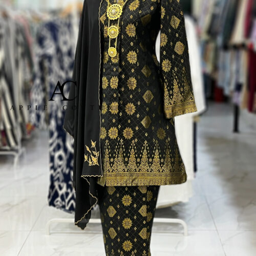 KEBAYA LABUH DANG ANUM SONGKET TENUN BLACK