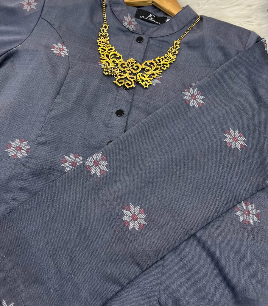 KURUNG ADINDA SONGKET TENUN GREY - Image 2