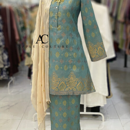 KURUNG ADINDA SONGKET TENUN TURQUOISE