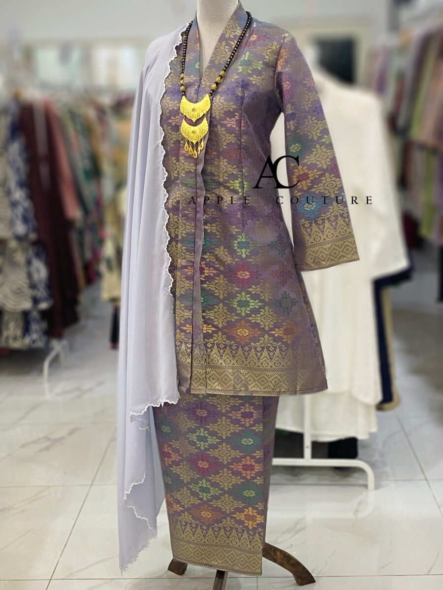 KEBAYA LABUH DANG ANUM SONGKET TENUN PURPLE