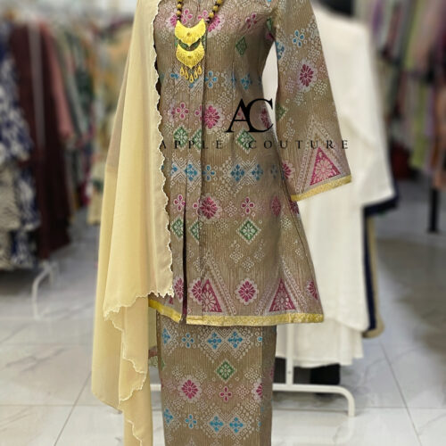 KEBAYA LABUH DANG ANUM SONGKET TENUN MOCHA