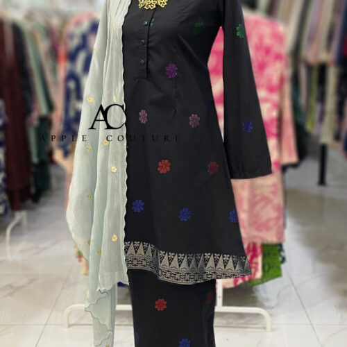 KURUNG ADINDA SONGKET TENUN BLACK