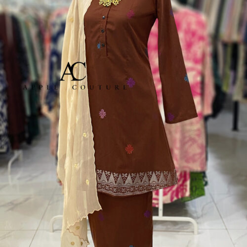 KURUNG ADINDA SONGKET TENUN BROWN