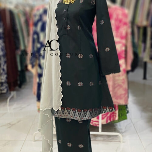 KURUNG ADINDA SONGKET TENUN DARK EMERALD