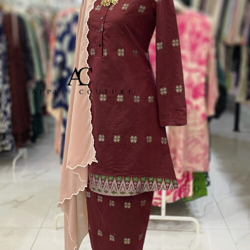 KURUNG ADINDA SONGKET TENUN MAROON