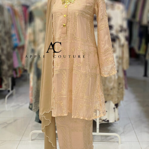 KURUNG MEKAR FULLY LINING ORGANZA NUDE