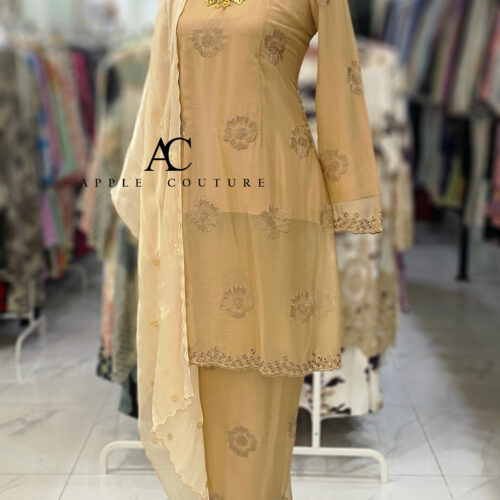 CAMELIA KURUNG SOFT ORGANZA NUDE