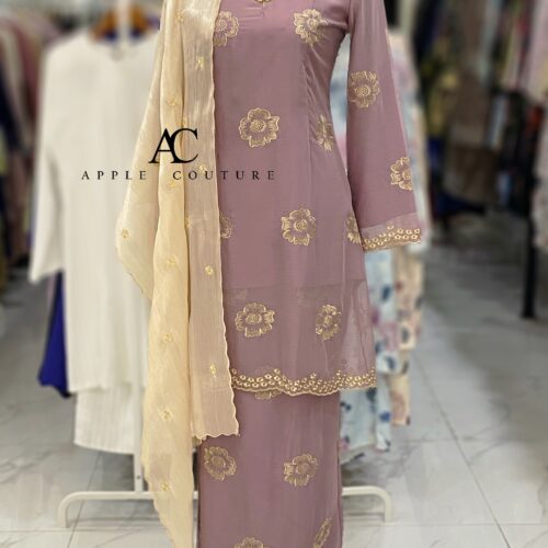 CAMELIA KURUNG SOFT ORGANZA PURPLE YAM