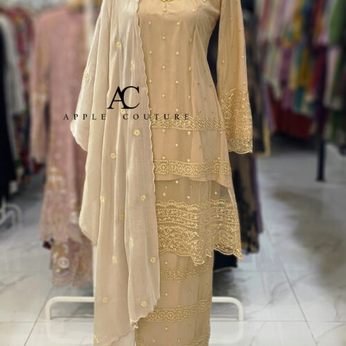 CAMELIA KURUNG PREMIUM LACE NUDE