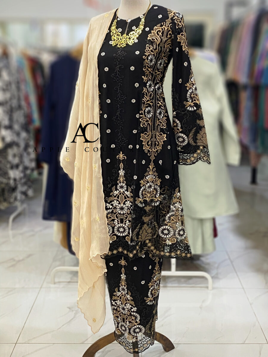 CAMELIA KURUNG PREMIUM LACE BLACK