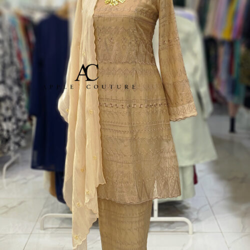 CAMELIA KURUNG SOFT ORGANZA KHAKI