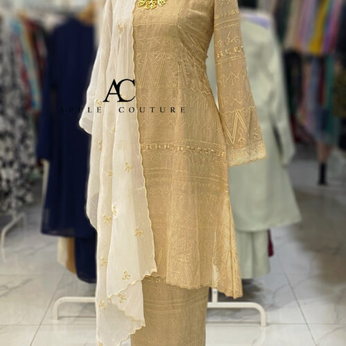 CAMELIA KURUNG SOFT ORGANZA NUDE
