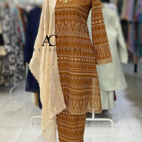 CAMELIA KURUNG SOFT ORGANZA BROWN