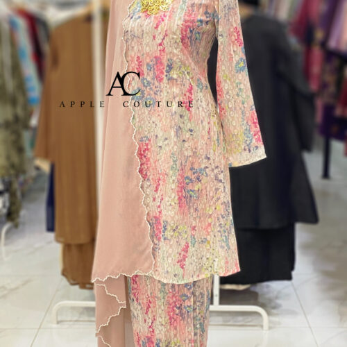 CAMELIA KURUNG MODEN EMBOSS CHIFFON PINK