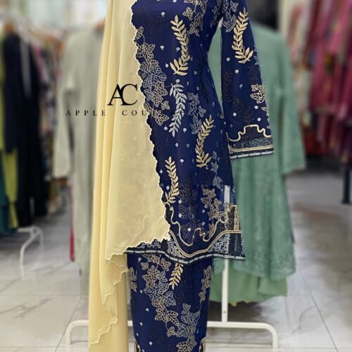 CAMELIA KURUNG PREMIUM LACE DARK BLUE