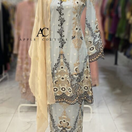 CAMELIA KURUNG PREMIUM LACE BABY BLUE