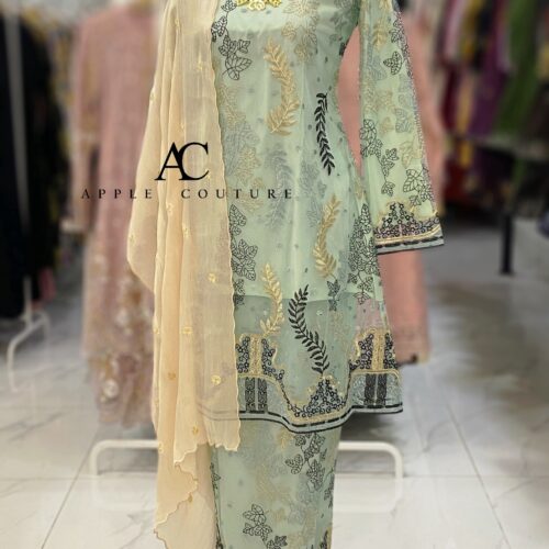 CAMELIA KURUNG PREMIUM LACE MINT GREEN