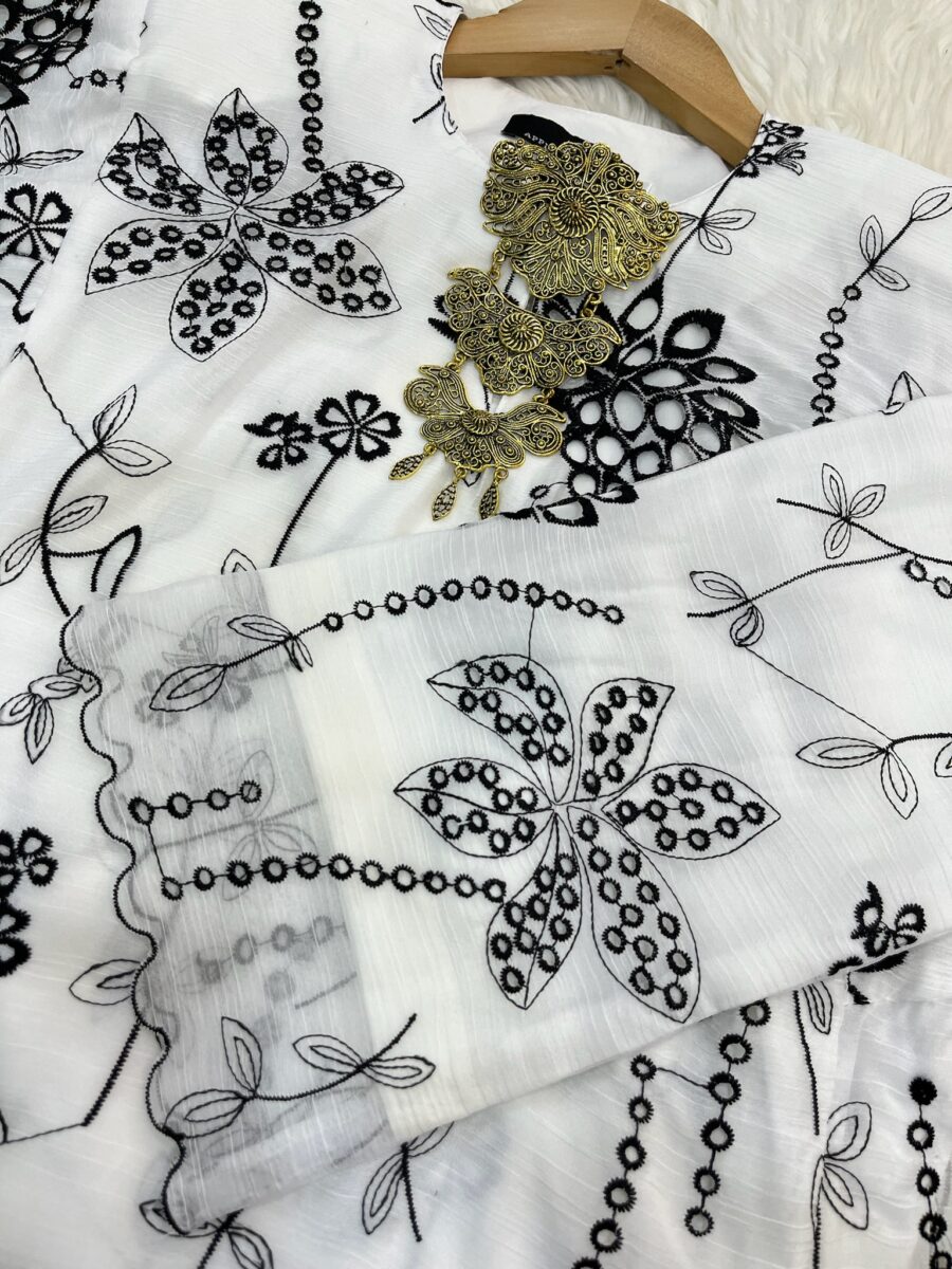 MELOR KURUNG RIAU LINING SOFT ORGANZA WHITE - Image 2