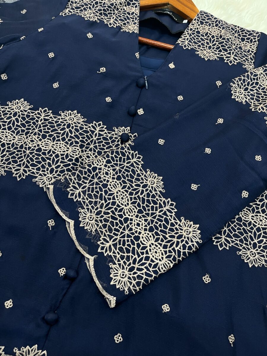 KEBAYA LABUH PUSPAWANGI HALF LACE DARK BLUE - Image 2