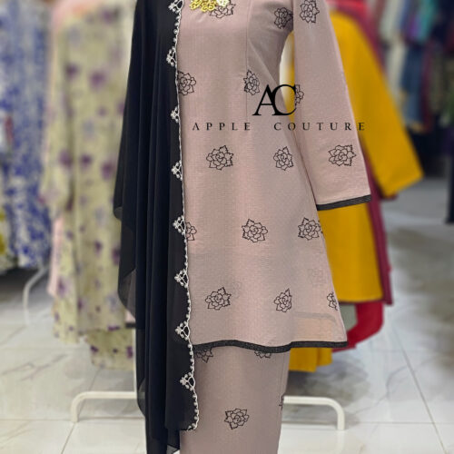 CAMELIA KURUNG PREMIUM ORGANZA SHIMMER ASH PURPLE