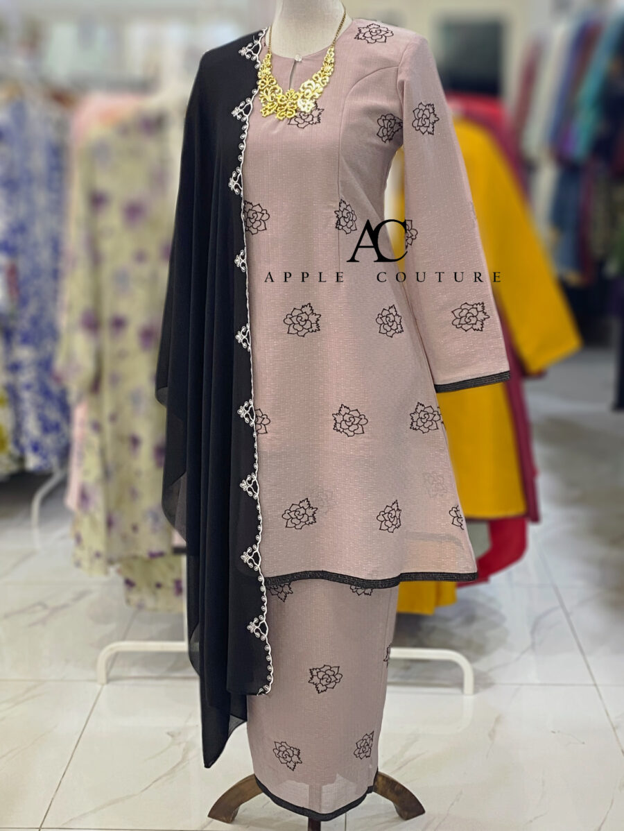 CAMELIA KURUNG PREMIUM ORGANZA SHIMMER ASH PURPLE