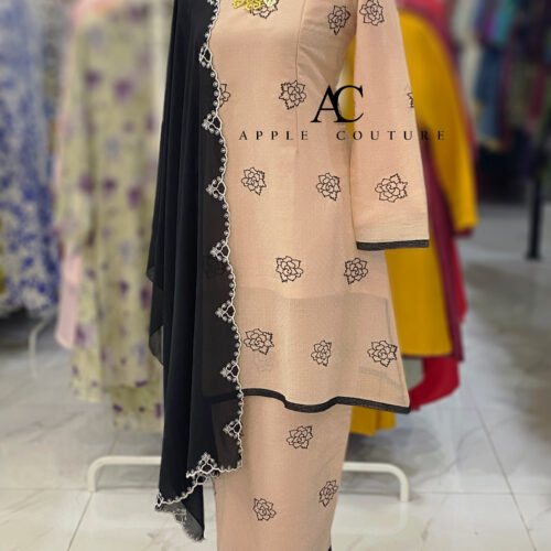 CAMELIA KURUNG PREMIUM ORGANZA SHIMMER PEACH