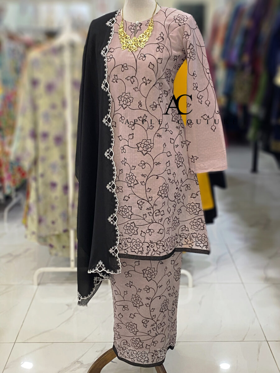 CAMELIA KURUNG PREMIUM ORGANZA SHIMMER ASH PURPLE