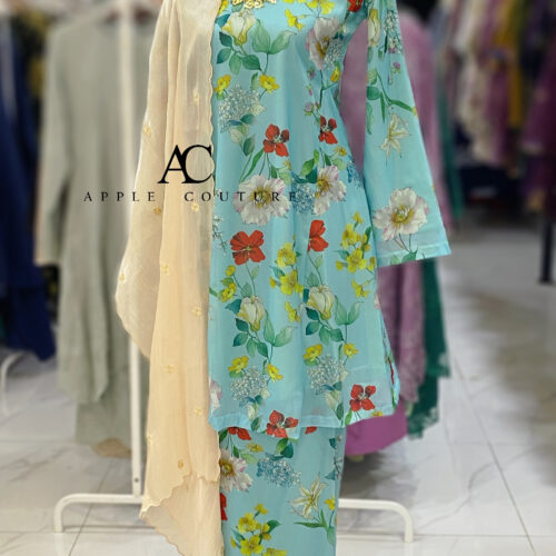 MELOR KURUNG RIAU LINING PRINTED ORGANZA TIFFANY