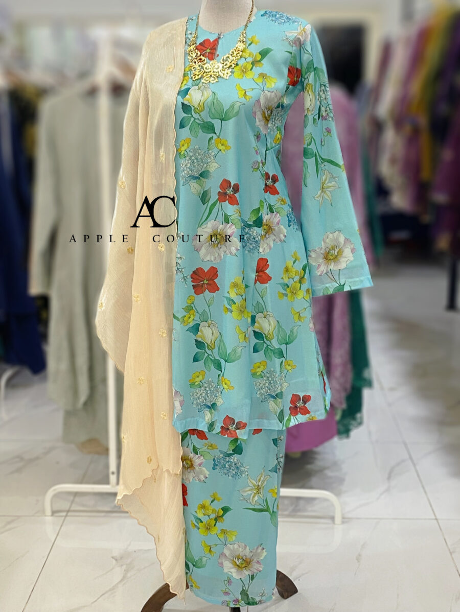 MELOR KURUNG RIAU LINING PRINTED ORGANZA TIFFANY