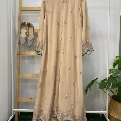 YARA ABAYA CHIFFON SULAM SOFT YELLOW