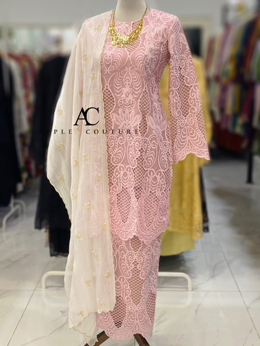 KESUMA KURUNG PREMIUM ORGANZA LIGHT PINK
