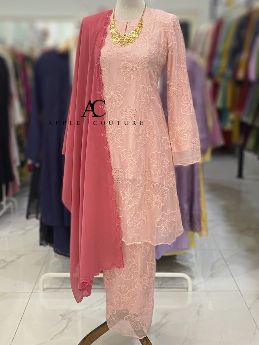 CAMELIA KURUNG PREMIUM ORGANZA SOFT PINK