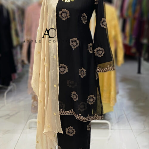 CAMELIA KURUNG SOFT ORGANZA BLACK