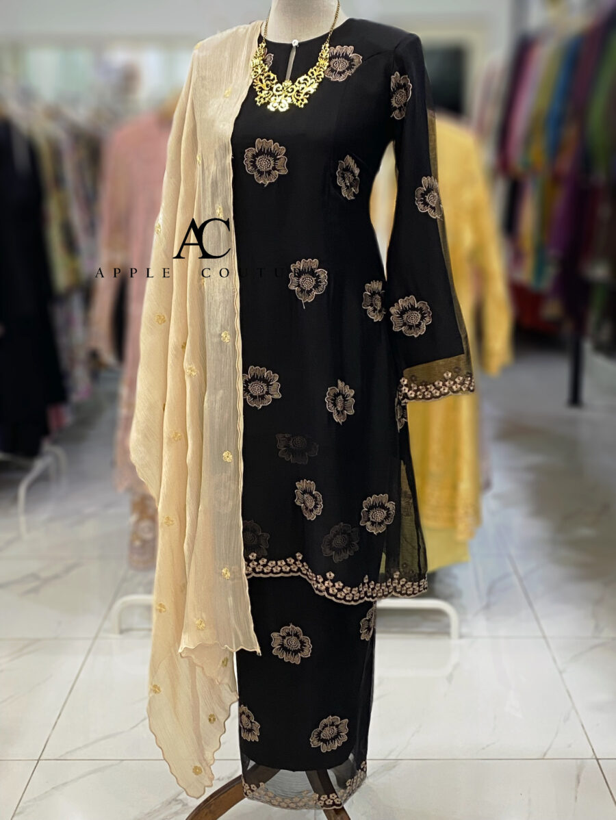 CAMELIA KURUNG SOFT ORGANZA BLACK