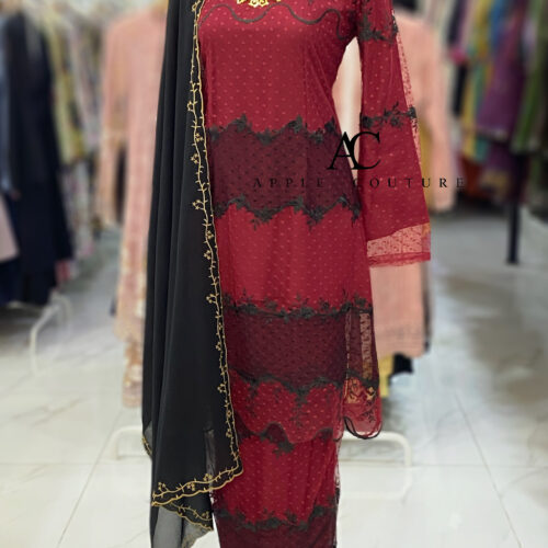 CAMELIA KURUNG PREMIUM LACE RED