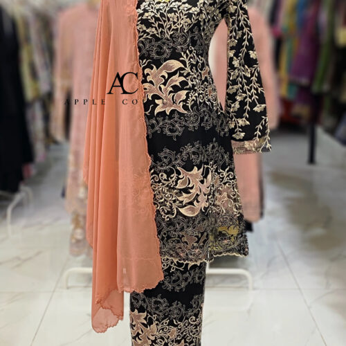 CAMELIA KURUNG PREMIUM LACE BLACK