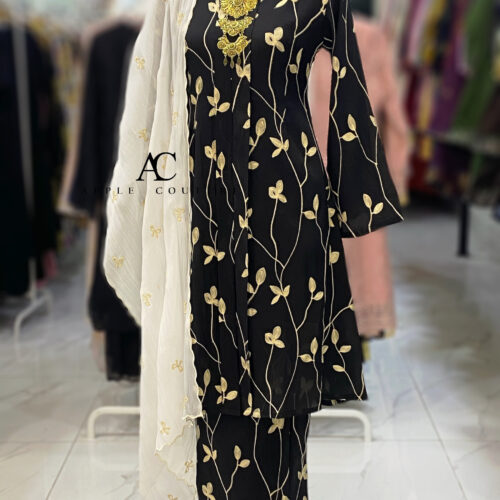 KEBAYA DANG ANUM LINING SOFT WRINKLES BLACK