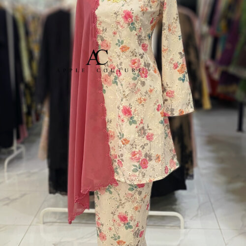 CAMELIA KURUNG LINING COTTON SULAM NUDE PINK