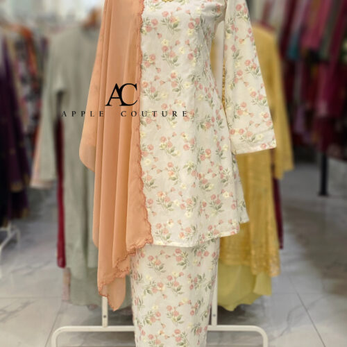 CAMELIA KURUNG LINING COTTON SULAM PEACH