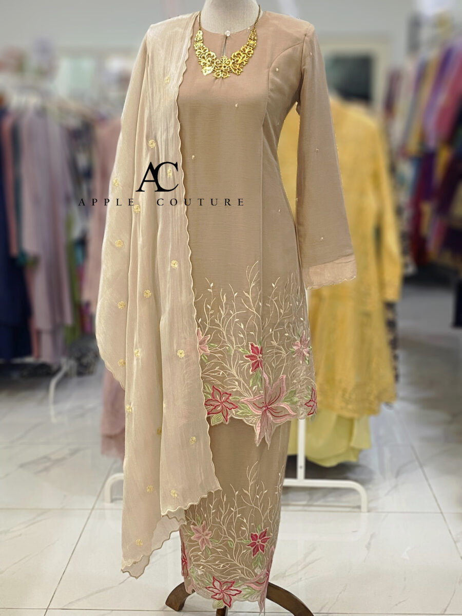CAMELIA KURUNG PREMIUM ORGANZA NUDE