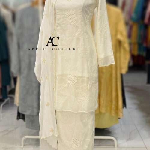 KESUMA KURUNG PREMIUM ORGANZA OFF WHITE