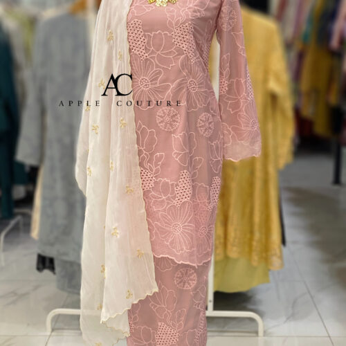 KESUMA KURUNG PREMIUM ORGANZA BABY PINK