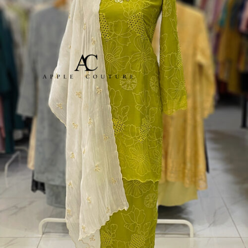 KESUMA KURUNG PREMIUM ORGANZA LIME