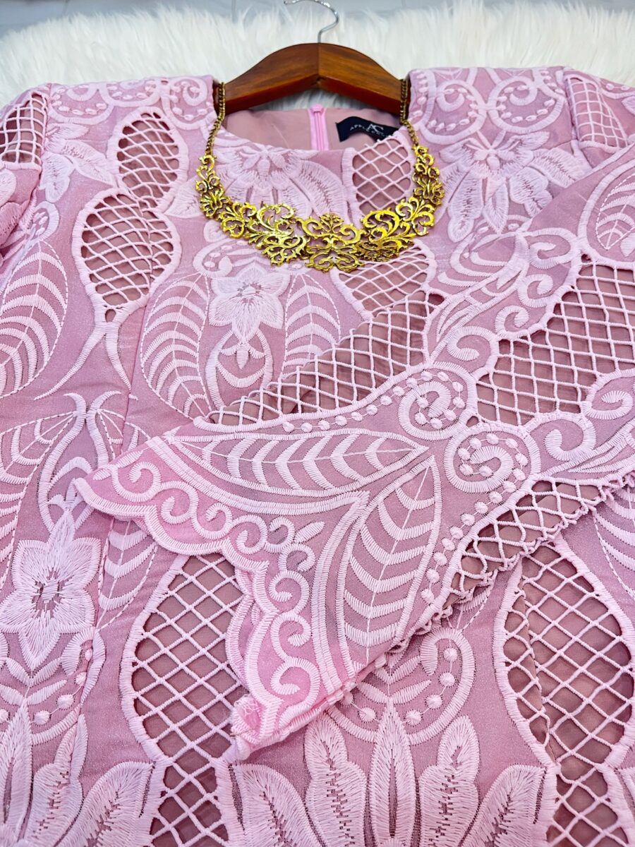 KESUMA KURUNG PREMIUM ORGANZA LIGHT PINK - Image 2
