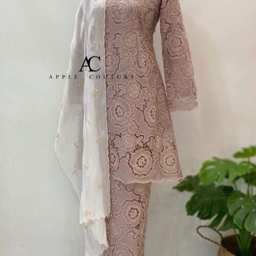 CAMELIA KURUNG PREMIUM LACE PINK BELACAN