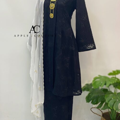 KEBAYA LABUH DANG ANUM ORGANZA BLACK