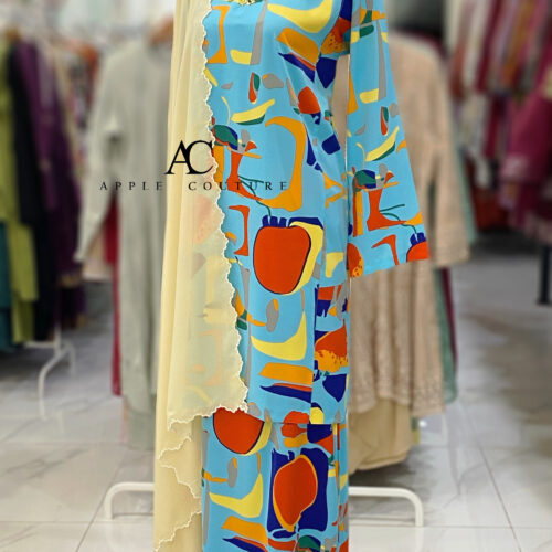 KURUNG PESAK JOHOR CREPE BLUE