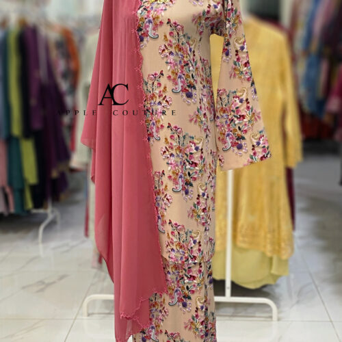 KURUNG PESAK JOHOR CREPE NUDE